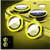 LucBuy Pellicola Protettiva Luminosa per Obiettivo Della Fotocamera Compatibile con iPhone 13/13 Mini, Copertina per Fotocamera in Vetro Temperato Bling, Anelli in Lega Autoallineanti