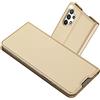 Radoo Cover Compatibile con Samsung Galaxy A32 4G, Custodia Vintage PU Pelle con Portafoglio Tasca Stile Unico Sottile Magnetica Funzione TPU Cover a Libro per Samsung Galaxy A32 4G (Oro)