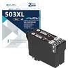 LCL Cartucce d'inchiostro Compatibile 503 XL 503XL C13T09R14010 High Yield (2 Nero) Sostituzione per Epson Expression Home XP-5200 XP-5205 XP5200 XP5205, Workforce WF-2960 WF-2965 WF2960 WF2965