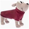 FERRIBIELLA Cappottino in Pile Polarotto per Cani - Bordeaux - 55 cm