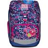 SJ GANG STYLE JAM GANG Zaino Scuola Updown Soft, Viola, Doodle Heart, Monoscomparto, Cinghia Vita Regolabile, Tasca Laterale con Zip, Tasca in Rete Porta Borraccia, Elementari, Medie, Bambina, Ragazza