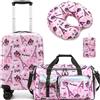 HTgroce Valigia Bambini con Borsa da Viaggio Bambina, Trolley Bambino Borsone da Viaggio,Valigia Ragazza, Trolley Bagaglio a Mano Bagaglio per bambini