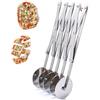 Wailicop Tagliapasta a 5 Ruote, Tagliapizza Regolabile In Acciaio Inossidabile, Rotelle Tagliapizza, Divisore Per Pasta a 5 Ruote Con Manico Per Cottura, Pasticceria, Pane (5 wheel)