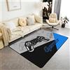 Loussiesd Tappeto Gamer Area Tappeto Gioco Per Soggiorno Camera Da Letto Gioco Arredamento Gamepad Blu e Nero Accento Tappeto 150 * 200 cm