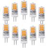 OUGEER 10 lampadine a LED G4 da 3 W, 20 SMD 2835, bianco caldo 3000 K, 300 lm, AC 220-240 V, ricambio per lampadina alogena da 30 W, non dimmerabile