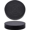 UNICRAFTALE Set di 2 giradischi in ceramica, colore nero, double face, 17,7 cm, in plastica, mini giradischi in ceramica, per lavori di artigianato e progetti di bricolage