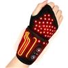 TECKZOON Dispositivo Terapia a Luce Rossa e Infrarossi per Polso, 48 LED (660nm & 850nm), Fascia con Funzione Riscaldante e 3 Modalità di Luce, Ricaricabile per Mano, Collo, Schiena, Spalle e Gambe