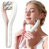 HAMINOS Massaggiatore Viso con Microcorrenti e Roller 3D, 3 Livelli di Intensità, Massaggiatore Viso Elettrico per Lifting, Viso, Collo, Braccia e Gambe, Ricaricabile USB-C