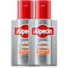 Alpecin Tuning Caffeine Shampoo 2 x 200 ml | Trattamento che preserva il colore scuro dei capelli e ne favorisce la naturale crescita, per Uomo