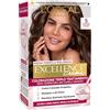 L'Oreal Paris L'Oréal Paris Colorazione Triplo Trattamento Excellence, Con Acido Ialuronico, 100% Copertura Capelli Bianchi, Per Capelli Più Idratati, Castano Chiaro (5)