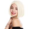 WIG ME UP - VK-54-613 Parrucca donna Corta Bob lungo Bob Riga Liscia Biondo platino