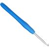 Coopay Uncinetto 4,0 mm, 1 pezzo in metallo colorato, ergonomico con impugnatura morbida, alluminio di alta qualità, per mani artritiche, manico in TPR