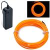 COVVY EL Wire LED Neon Flessibile Elettroluminescente Filo EL Fili Super Luminoso Stroboscopico Controllo di o Abito Cosplay Festa Halloween Natale Party Carnevale Decorazione (Zucca, 5M)