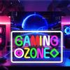 HOTUT Gaming Zone - Targa al neon, luce al neon a LED, per decorazione da parete, per sala giochi, decorazione da parete, dimmerabile