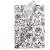 RUSPEPA Carta Velina Floreale - 30 Fogli 35X50 Cm Carta Velina Vintage A Fiori In Bianco E Nero Per Compleanno, Addio Al Nubilato, Matrimonio, Artigianato Artistico, Decorazione Bomboniere