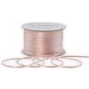 HATIANGE Cordoncino in raso rosa chiaro, 2 mm, per la creazione di gioielli, bracciali, collane, filo per perline, macramè, nodi cinesi, 50 metri