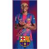 Barcelona FC Asciugamano da Spiaggia in Microfibra, Motivo Lamine Yamal, Pedri e Scudo, 70 x 140 cm, 9 Disegni a Scelta (Lamine 915066)
