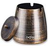 iophi Posacenere con coperchio (grande), adatto per interni ed esterni, posacenere in acciaio inox, per residui di sigarette e ceneri in giardino, bar e ufficio