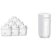 Philips Water Cartucce filtranti sostitutive, 6 unità, compatibili con Brita, riducono MICROPLASTICA, CLORO, LIMESCALLO, METALLI PESANTI & X-Guard On Tap Water Microfiltration Filter Cartridge