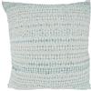 SARO LIFESTYLE Celeste Collection Woven Line - Federa per cuscino, 55,9 x 55,9 cm, colore: Verde acqua