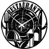 Instant Karma Clocks | Orologio da Parete Ristorante | Design Chef Cucina Gourmet | Decorazione Elegante per Locali Bar Cucine | Idea Regalo Originale Food Lovers