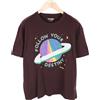 Wrangler T-Shirt Uomo Lilla Manica Corta In Cotone 100% Logo Stampato M