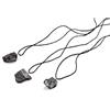 KASHU SN NATURSTEIN UG - Collana Shungite | Pietra preziosa e curativa originaria della Carelia - Protezione Radiazioni Cellulare e EMF - 3 unità x 3-5 g