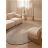 Ted Baker - Kensington Tappeto di lana Victoria, fatto a mano, naturale, morbido, effetto molto profondo, motivo geometrico bohémien, Skandi, soggiorno, camera da letto - beige, organico 160 x 230 cm