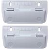 DMHYZTE Mini perforatore tascabile con scala da 12 cm, mini perforatore tascabile da rilegare- Bianco