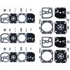 Gubeter Kit di riparazione carburatore Gubeter, per Zama Rb155 e Gnd88 C1M141 AC, C1M142 AC, C1M144 A, C1M145 A, C1M146 A, C1M151 A, per soffiatore Per Stihl Bg66 Bg86, per Zama Rb-155, Rb-164