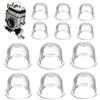 COMVASTARS12Pcs Primer Bulb Pump 19mm e 22mm Bianco Trasparente Carburatore Coppa Olio per Tosaerba, Macchina per Siepi,Sega a Benzina,Lampadina per Adescamento Carburante,Compatibile con Zama.