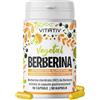 Vitativ Berberina - 90 Capsule Gastroresistenti da 300 mg - Berberina Cloridrato (HCl) Alta Purezza - 45 Giorni di Fornitura - Senza Diluenti - Integratore Made in Italy