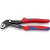 KNIPEX Cobra Pinza regolabile di nuova generazione per tubi e dadi bonderizzata grigia con impugnature multicomponente 180 mm, 87 02 180