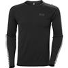 Helly Hansen Hommes Lifa Active Stripe Crew, Noir, S