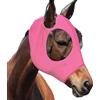 dellyy Maschera Antimosche Cavallo, Maschera Mosche Cavallo, Elastico Maschera Cavallo Antimosche, Maschera Mosche Cavallo Protezione UV, Cuffietta Cavallo (Rosa)
