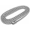 Perlin 50 cm, Catena in Acciaio Inox, Set di 5 Fili, in Acciaio Inox, 2 mm, Catena di Perle, Catena