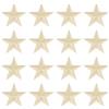 QUARKZMAN 16 Pz Stelle Termoadesive, Patch Ricamate a Cucire Stelle, Patch Riparazione Decorativa Applicazione per Artigianato Fai da Te Zaini Borse Cappello Abiti, 29mm Champagne