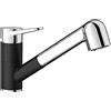 BLANCO Wega-S II 526428 - Rubinetto da cucina, colore: Nero/Cromato