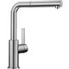 BLANCO LANORA-S 525126 Miscelatore per cucina, in acciaio inox spazzolato, a bassa pressione