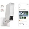 Netatmo Videocamera di Sorveglianza Esterna, Wi-Fi 5 GHz, risoluzione 2K HDR, rilevamento intelligente di persone, veicoli e animali, proiettore LED 12 W, sirena 105 dB - Bianca, Modello NOC-2-AMZ