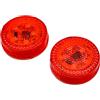 Baceyong 2Pcs Luci di Avvertimento per Collisione, Lampada LED Universale per Auto con Segnalazione di Apertura Porta, Strobo Anti-collisione, Luce Rossa di Sicurezza