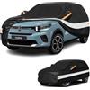 Holthly 10 Strati Telo Copriauto per Citroen C3（2002-2026）,100% Copertura Auto Impermeabile,Telo Copri Auto per Esterno,Impermeabile,Protezione UV,Antivento,Antipolvere