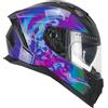 CGM Casco integrale, 311S BLAST JELLY Nero Viola, L (59cm)