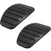 XINXINGDINGSHENG 2 coperture per pedali per auto, resistenti, robuste, morbide, in gomma, antiscivolo, accessori per auto, compatibili con Renault, Clio/Scenic (2 pezzi, nero)