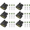 OTOTEC 6 set di connettori a bobina di accensione a 3 pin 6098-0141 compatibili con Nissan R35 GTR