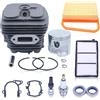 Haishine 50mm Kit pistone cilindro pistone per Stihl TS410 TS420 TS 410 420, dado perno barra motosega, sostituire 4238 020 1202