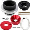 YOFMOO Adattatore per filtro dell'aria Velocity Stack da 42 mm, 43 mm, 44 mm, per minimoto a 2 tempi, mini bici da cross per bambini, ATV, Go Kart, Big Foot Goped Blad a gas, X1, X2, X3, X6
