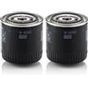 Mann Filter MANN-FILTER W 920/6 Filtro dell'olio - per Autovetture + veicoli commeriali (Confezione da 2)