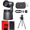OBSBOT Tail Air Combinazione con Treppiedi, 4K Webcam Streaming con NDI, KI Tracking PTZ Camera, AI Auto Track, App Intelligente, Gesti e Telecomandi, HDMI/USB-C Senza Fili, Videocamera
