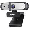 NexiGo N660P Pro Webcam 4K Con Lente Senza Distorsione, 1080P 60 FPS Autofocus, 3DNR, Microfoni Riduzione Rumore E Copertura Privacy, Webcam Gaming Streaming PC Mac Switch 2, Nero